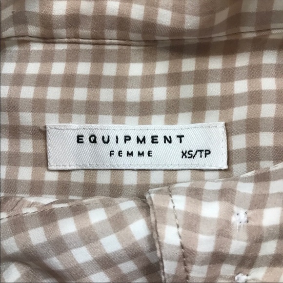 Equipment Alma Gingham Silk Button Down - Picture 6 of 7